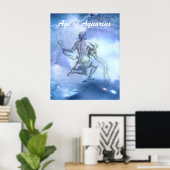 Leeftijd van de dierentuin van Aquarius Poster (Thuiskantoor)
