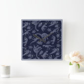 Leeftijd van de Dinosaurus skeleton patroonklok Vierkante Klok (Huis)