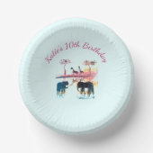 Leeftijd van de Giraffe Elephant Papieren Kommen (Voorkant)