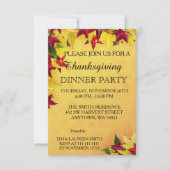 Leeftijd van de Thanksgiving in het najaar Kaart (Voorkant)