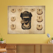 Leeftijd van de Waterverf van de paardenmond Teth  Canvas Afdruk (Insitu (Woonkamer))