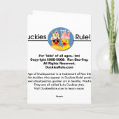 Leeftijd van Duckquarius Feestdagen Kaart (Achterkant)