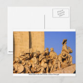 Leeftijd van het ontdekkingsmonument, Lissabon, Po Briefkaart (Voorkant / Achterkant)