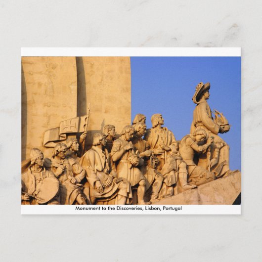 Leeftijd van het ontdekkingsmonument, Lissabon, Po Briefkaart (Voorkant)