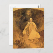 Leeftijd van Wisdom door Alphonse Mucha Briefkaart (Voorkant / Achterkant)