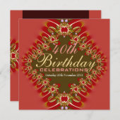 Leeftijd Verjaardag Delicaat & Grand Celebrations Kaart (Voorkant / Achterkant)