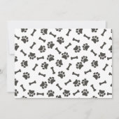 Leeftijd verjaardagsfeestje, Pug, hondenfeestje Kaart (Achterkant)