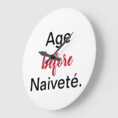 Leeftijd voor naïeve acrylwandklok grote klok (Hoek)