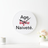 Leeftijd voor naïeve acrylwandklok grote klok (Huis)