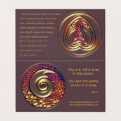 LEEFTIJD - WITSERSE KAART VISITEKAARTJE (Buitenkant ongevouwen)