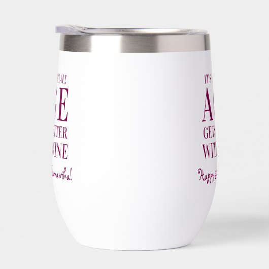 Leeftijd wordt beter met wijn gepersonaliseerde ve (Rechts)