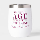 Leeftijd wordt beter met wijn gepersonaliseerde ve (Achterkant)