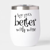 Leeftijd wordt beter met wijn verjaardag gepersona (Voorkant)