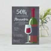 Leeftijd wordt beter met wijngaardfeest (volwassen kaart (Staand voorkant)