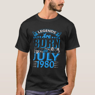 Leeftijd Zesenveertig Vintage Juli Legenden Gebore T-shirt