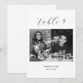 Leeftijdsfoto's uit de kindertijd Huwelijk Tafelka Programmakaart (Voorkant / Achterkant)