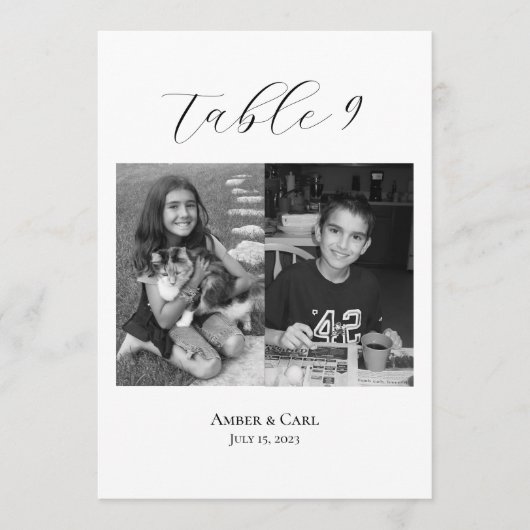 Leeftijdsfoto's uit de kindertijd Tafelkaartnummer Programmakaart (Voorkant)