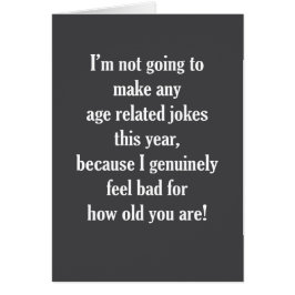 Leeftijdsgerelateerde okes Birthday-kaart