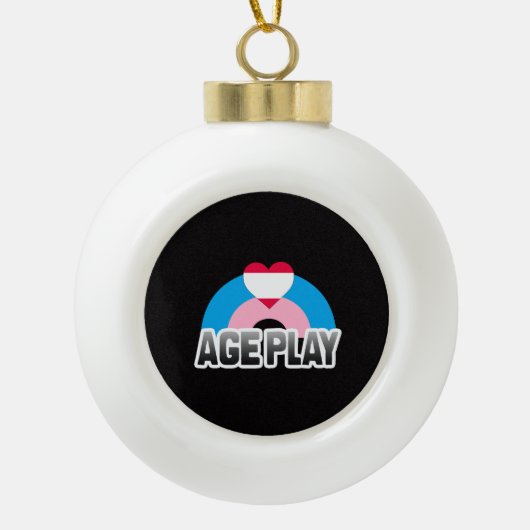 Leeftijdsrol Trots Keramische Bal Ornament (Voorkant)