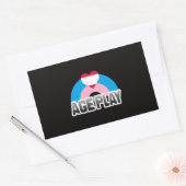 Leeftijdsrol Trots Rechthoekige Sticker (Envelop)