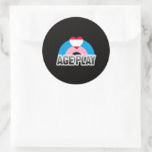 Leeftijdsrol Trots Ronde Sticker (Tas)