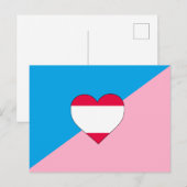 Leeftijdsrol Trots Vlag Briefkaart (Voorkant / Achterkant)
