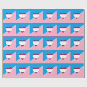 Leeftijdsrol Trots Vlag Cadeaupapier (Vlak)