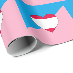 Leeftijdsrol Trots Vlag Cadeaupapier