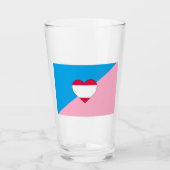 Leeftijdsrol Trots Vlag Glas (Voorkant)
