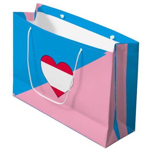 Leeftijdsrol Trots Vlag Groot Cadeauzakje (Voorkant Gekanteld)