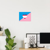 Leeftijdsrol Trots Vlag Poster (Thuiskantoor)