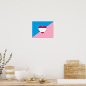Leeftijdsrol Trots Vlag Poster (Keuken)