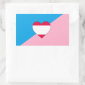Leeftijdsrol Trots Vlag Rechthoekige Sticker (Tas)