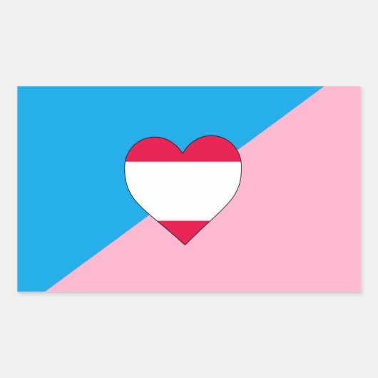 Leeftijdsrol Trots Vlag Rechthoekige Sticker (Voorkant)