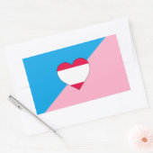 Leeftijdsrol Trots Vlag Rechthoekige Sticker (Envelop)