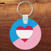 Leeftijdsrol Trots Vlag Sleutelhanger (Voorkant)