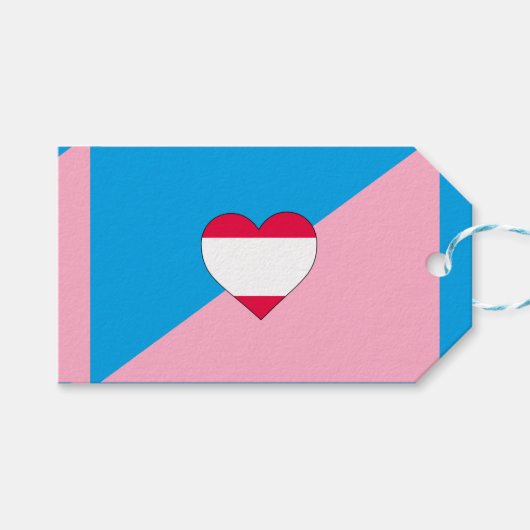 Leeftijdsrollenspel Pride-vlag Cadeaulabel (Voorkant (Horizontaal))
