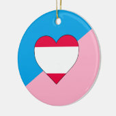 Leeftijdsrollenspel Pride-vlag Keramisch Ornament (Links)