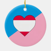 Leeftijdsrollenspel Pride-vlag Keramisch Ornament (Achterkant)