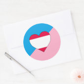 Leeftijdsrollenspel Pride-vlag Ronde Sticker (Envelop)