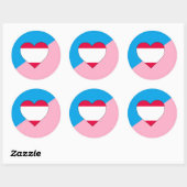 Leeftijdsrollenspel Pride-vlag Ronde Sticker (Vel)