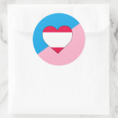 Leeftijdsrollenspel Pride-vlag Ronde Sticker (Tas)