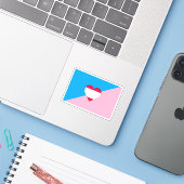 Leeftijdsrollenspel Pride-vlag Sticker (Laptop met iPhone)