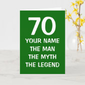 Leeftijdsspecifieke verjaardagskaart | De mythe va Kaart (Gele Bloem)