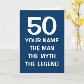 Leeftijdsspecifieke vogelkaart | De man mythe lege Kaart (Gele Bloem)