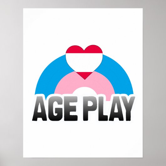 LEEFTIJDSSPEL REGENBOOG POSTER (Voorkant)