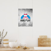 LEEFTIJDSSPEL REGENBOOG POSTER (Keuken)