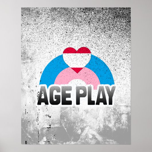 LEEFTIJDSSPEL REGENBOOG POSTER (Voorkant)