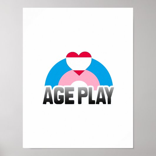 LEEFTIJDSSPEL REGENBOOG POSTER (Voorkant)