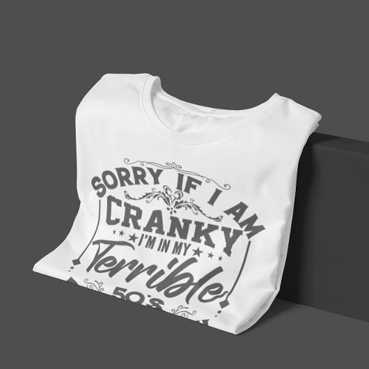 Leeftijdsthema grappig typografisch ontwerp Tri-Blend shirt